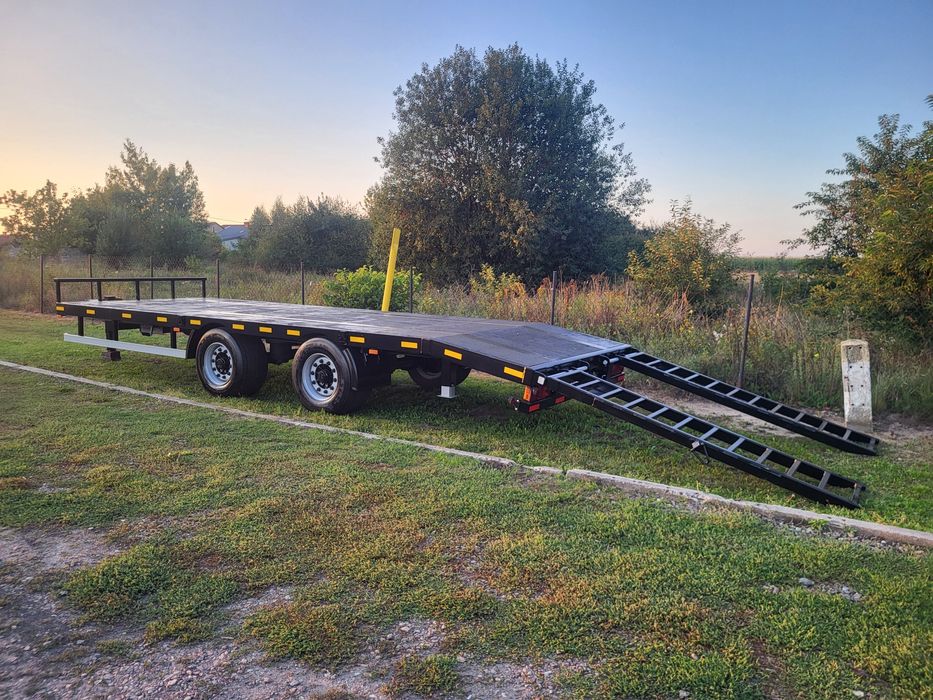 Przyczepa tandem niskopodwozie laweta do transportu koparek,  wiertnic