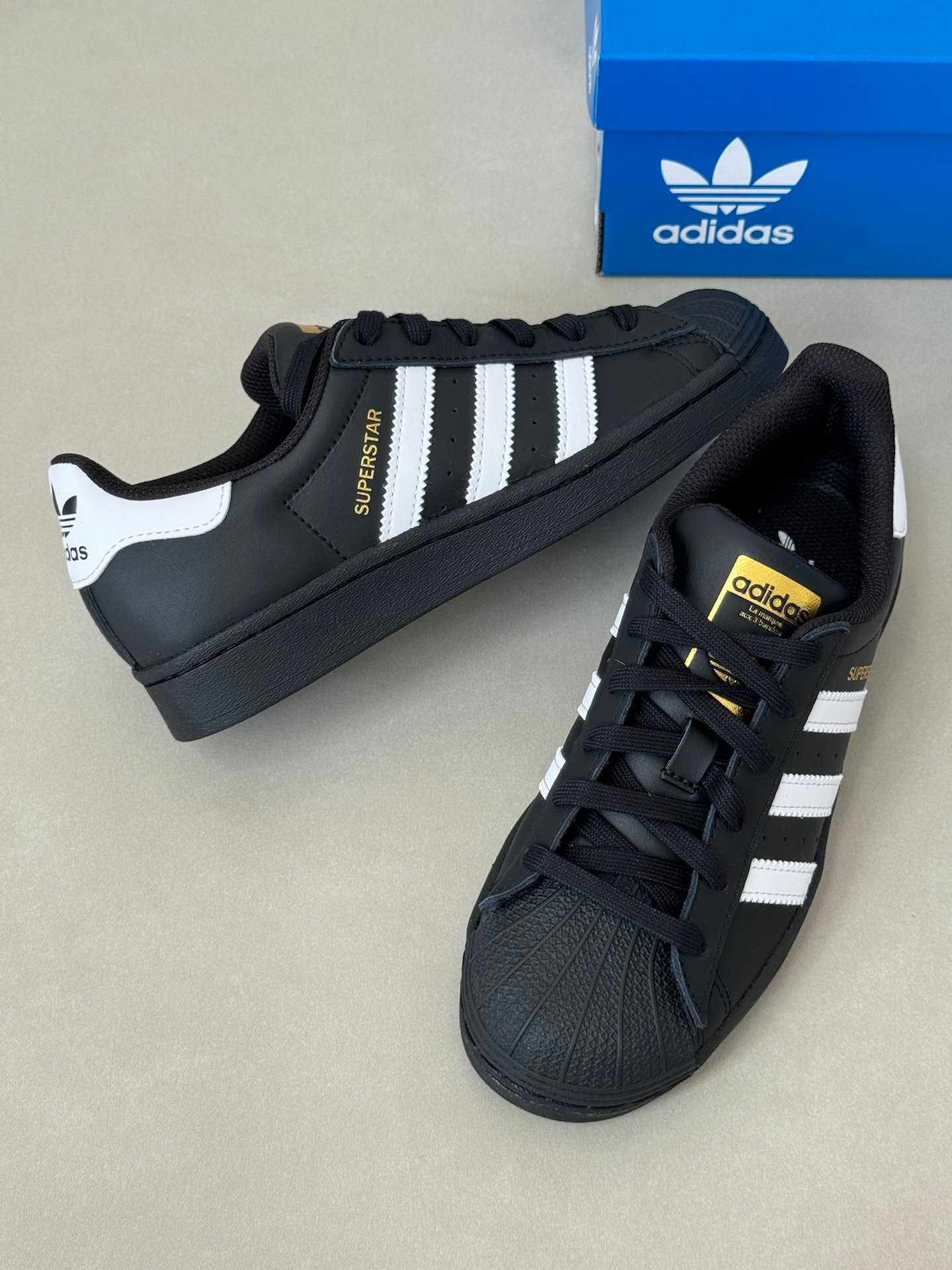 Adidas/Czarne/Buty/Superstar/Unisex/Rozmiar 40