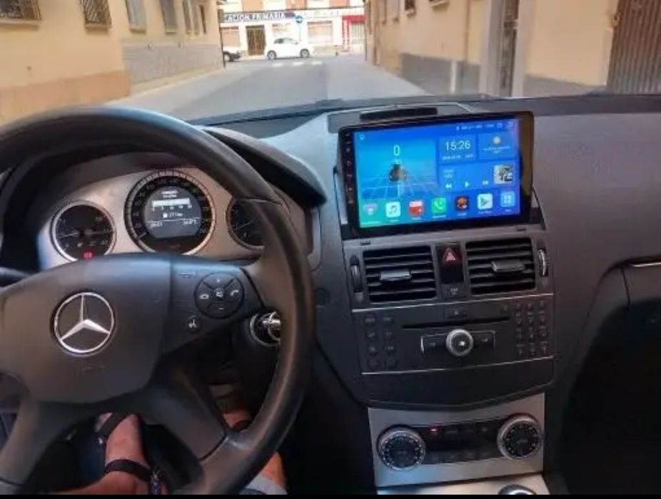 Rádio Mercedes W204 Android 14 com GPS (Novo)