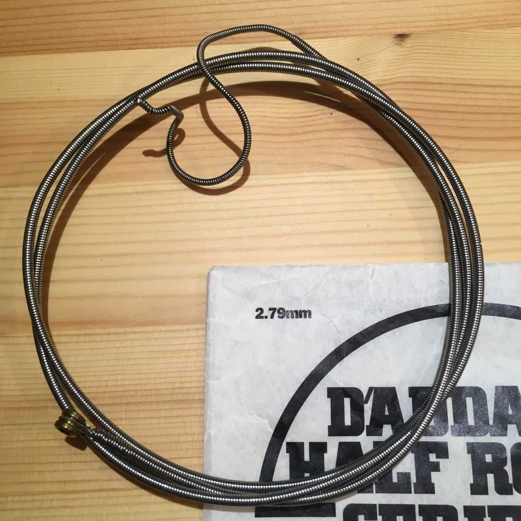 Struny, bas, 4x half round, płaskie, D'Addario, 110-55, główka 2R + 2L
