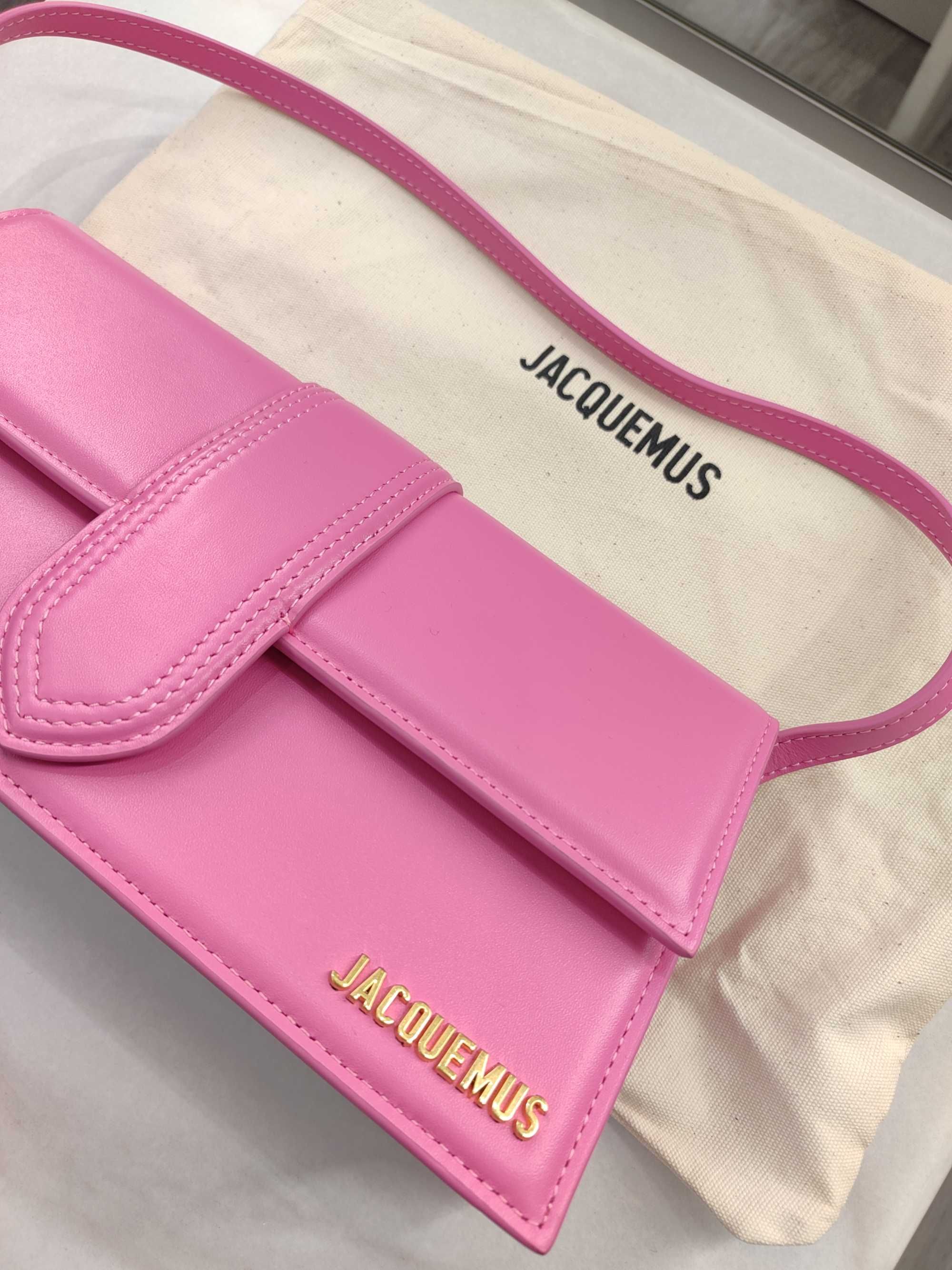 Сумка Jacquemus Le Bambino long flap bag Pink