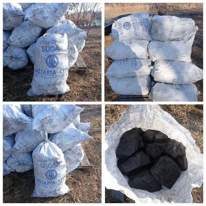 Продам кусковой отборной уголь в мешках