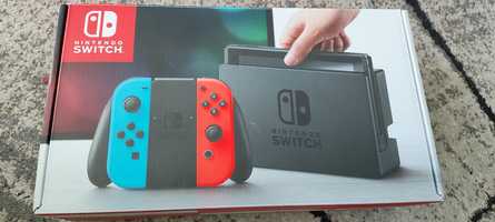 Nintendo Switch 32GB + Niebiesko-czerwony Joy-Con,  komplet.