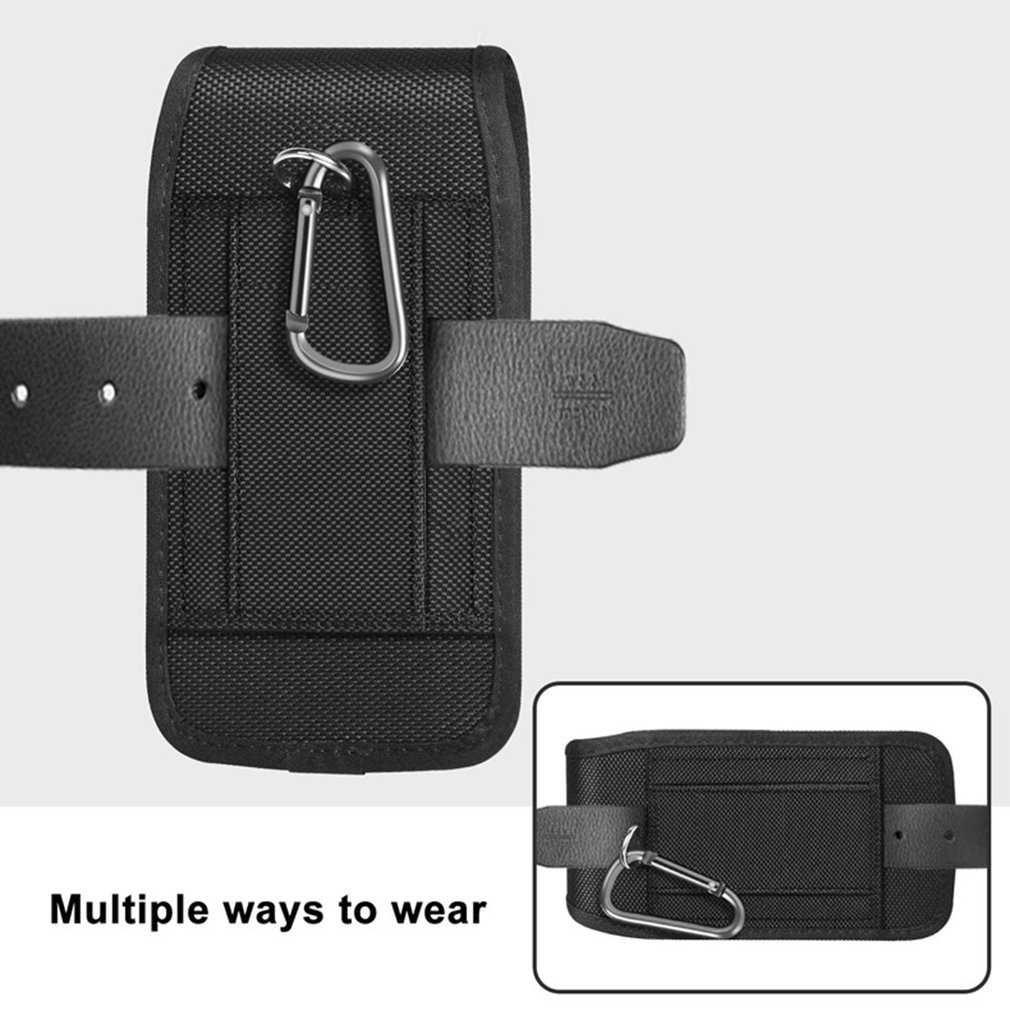 Bolsa de nylon portátil cintura para telemóvel 16.5*9cm