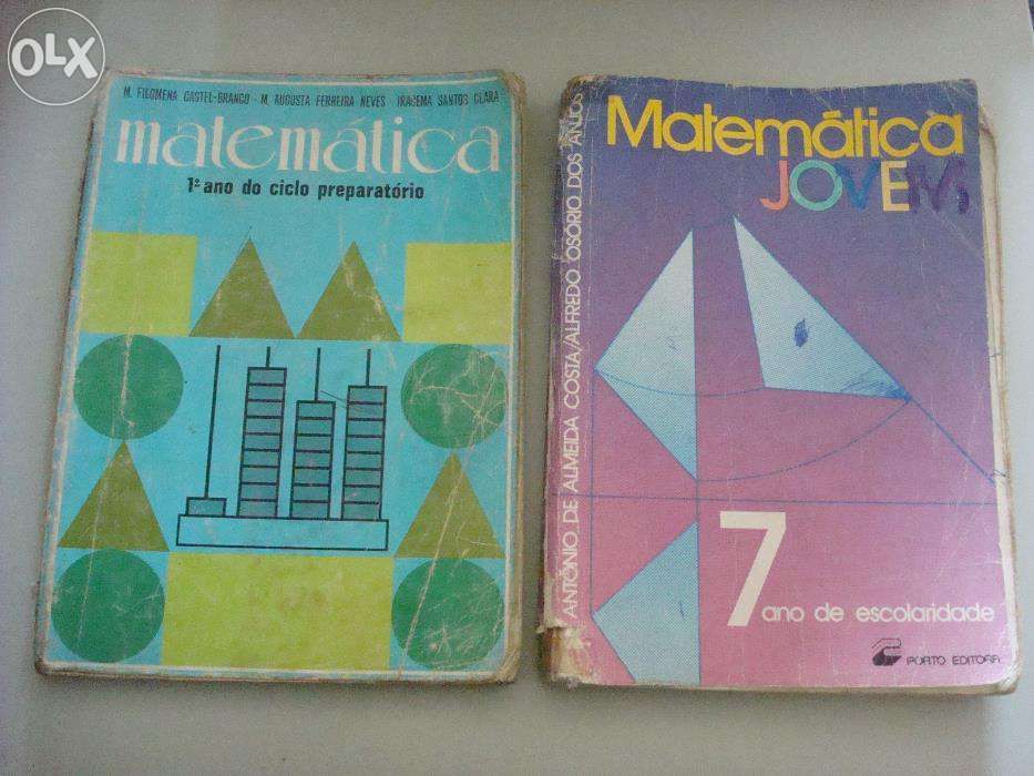 Livros escolares usados de Matemática - 5º, 6º, 7º e 8º Anos