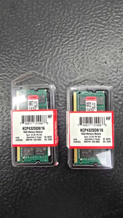 Kit 32Gb DDR4 3200mhz Memórias Portátil SO-Dimm NOVAS