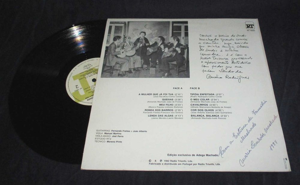 Disco LP Vinil Maria De Lourdes Machado Por Deus Autografado