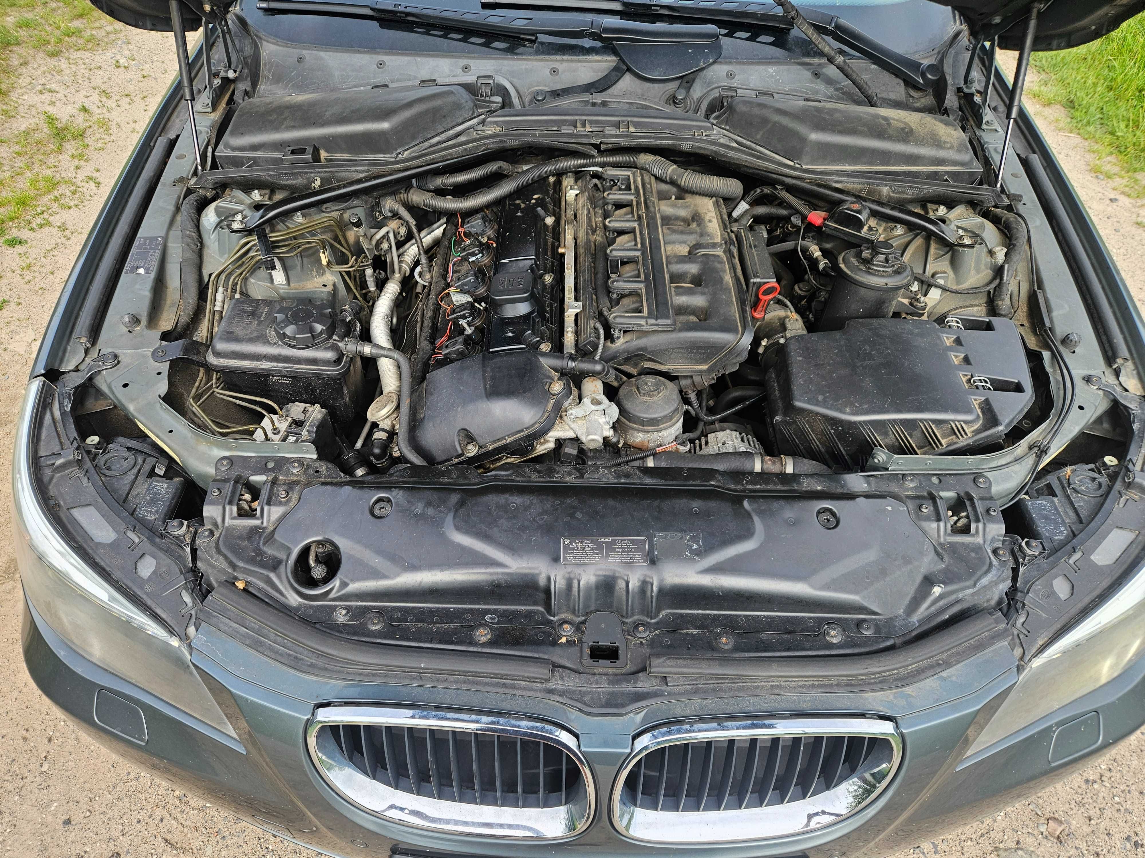 Bmw e60 54b25 192km automat 256s5 TITANGRAU wszystkie czesci!