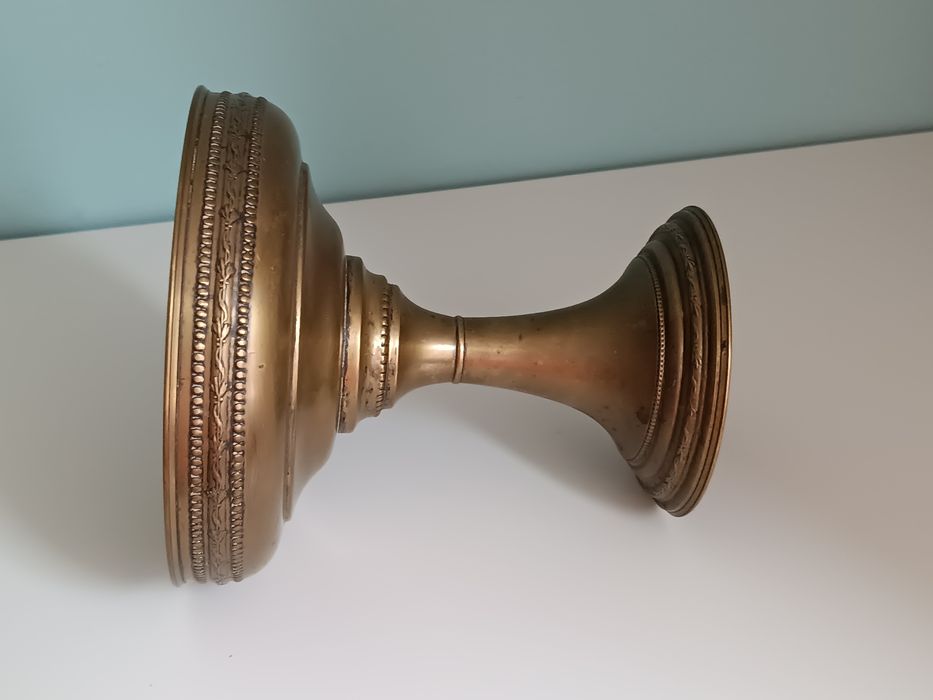 Patera secesja mosiądz , zabytek .