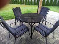 Komplet ogrodowy metalowy stół i krzesła