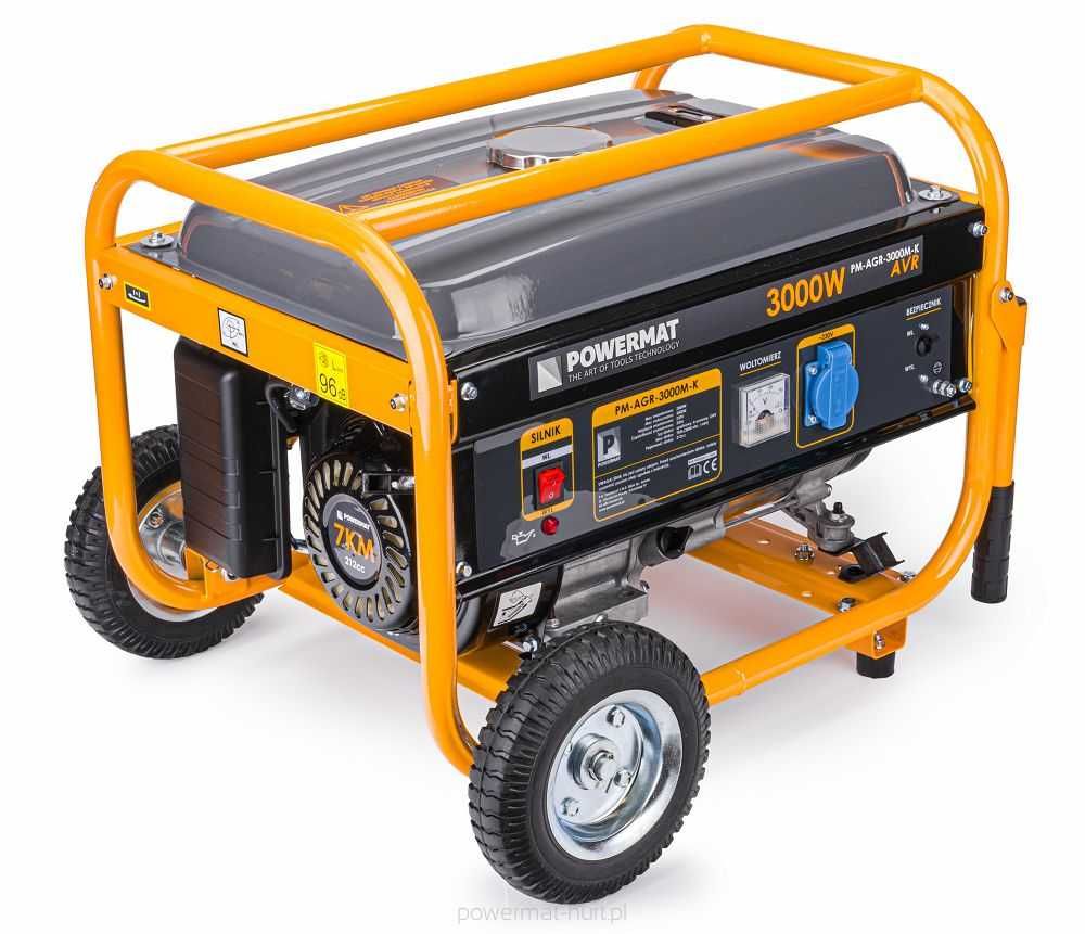 Agregat prądotwórczy 3000W AVR na kołach PM-AGR-3000M-K