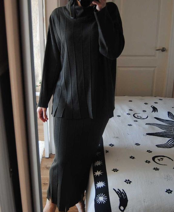 Костюм в'язаний шерсть / акрил р-р М-Л / костюм вязаный