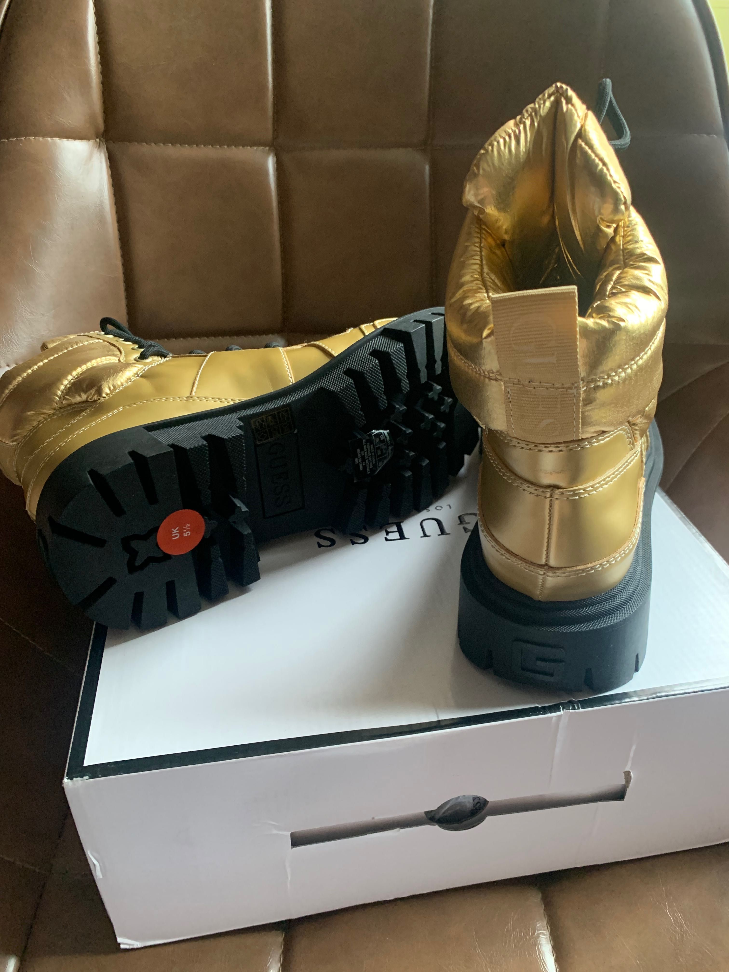 Nowe buty Guess Tisley 38.5 oryginalne 39 złote botki trapery