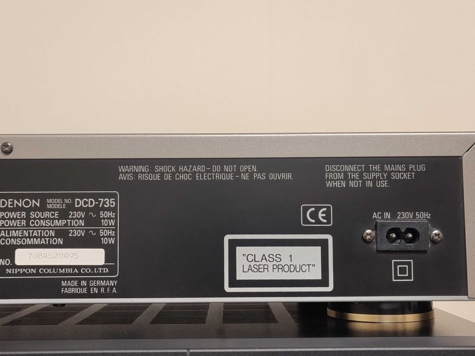 Odtwarzacz CD Denon DCD-635 z pilotem (nowy laser Sony)
