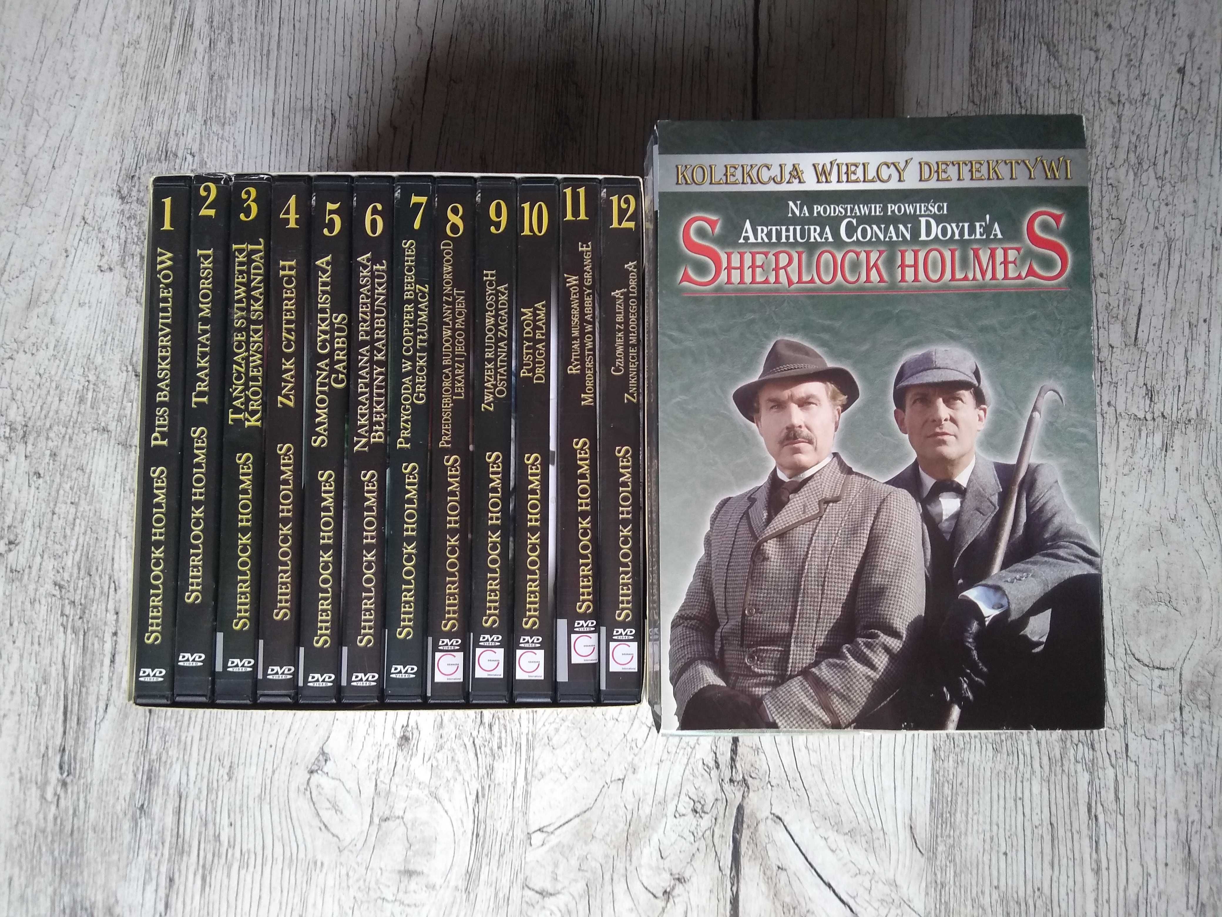 Kolekcja Sherlock Holmes -DVD- box, komplet 27 płyt, polski lektor