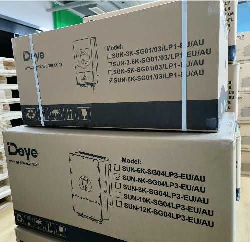Гібридний інвертор DEYE SUN-6K-SG03LP1-EU однофазний. Ціна з ПДВ.