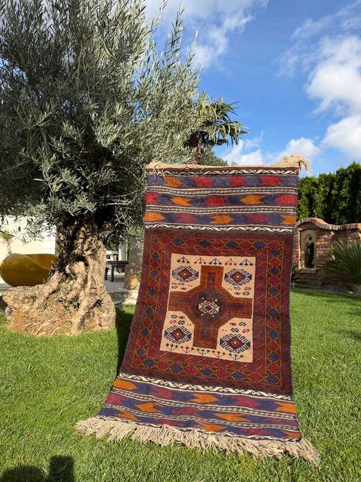 Dywan Perski R. Tkany kaszmirowy wełniany Iran Beludz 175x80 gal.8 tyś