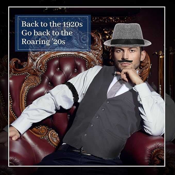 Męski Kostium Gangstera Lata 1920 na Halloween Strój Rozmiar XL