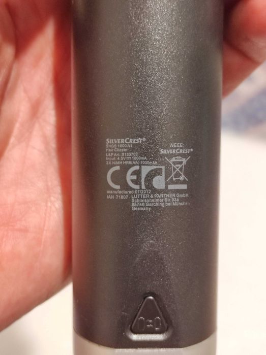 Máquina cortar cabelo Silvercrest avariada