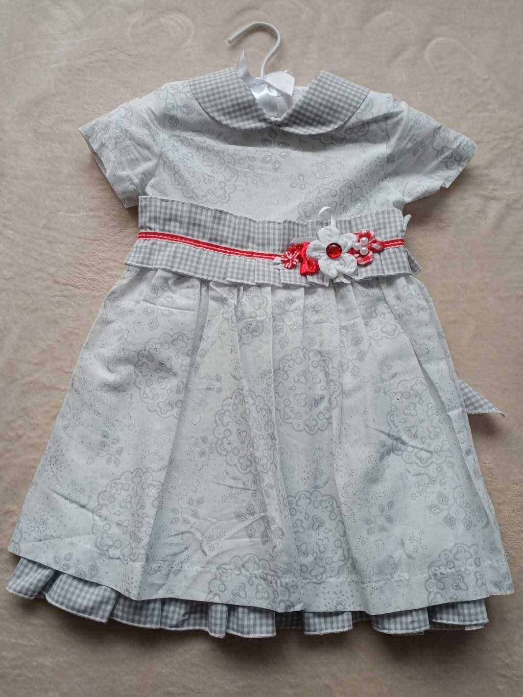 Sukienki dla bliźniaczek r.80