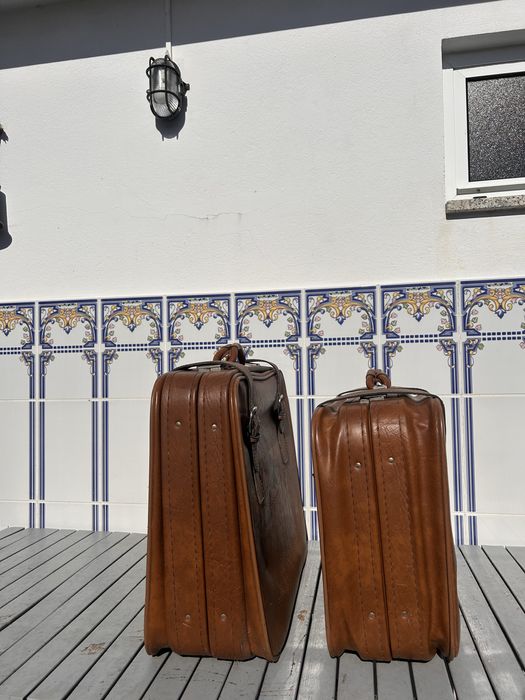 2 Malas de viagem Tauro Antiga pele