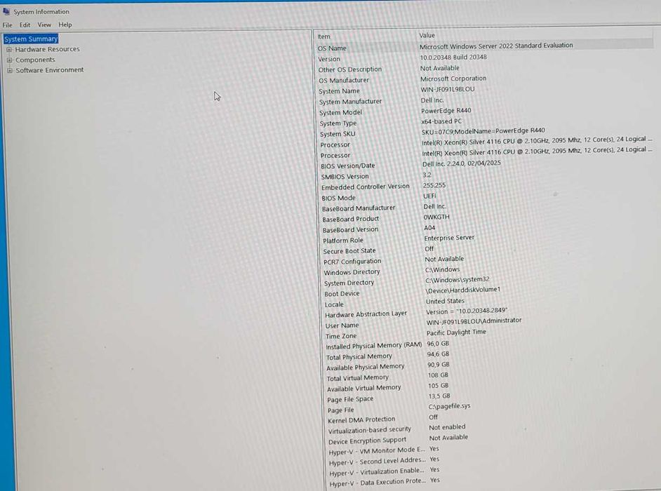 Dell PowerEdge R440, 2 x Xeon4116- 96GB -2x900GB SSD- 10GBFiber