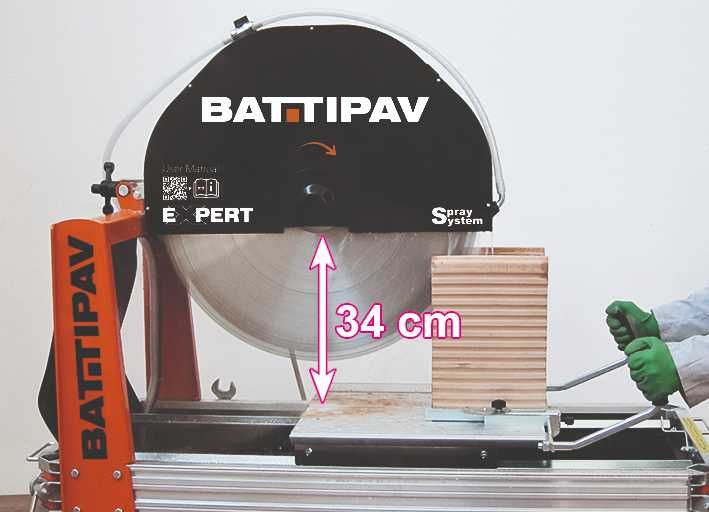Piła przecinarka do silki porothermu cegły BATTIPAV EXPERT 700 (400V)