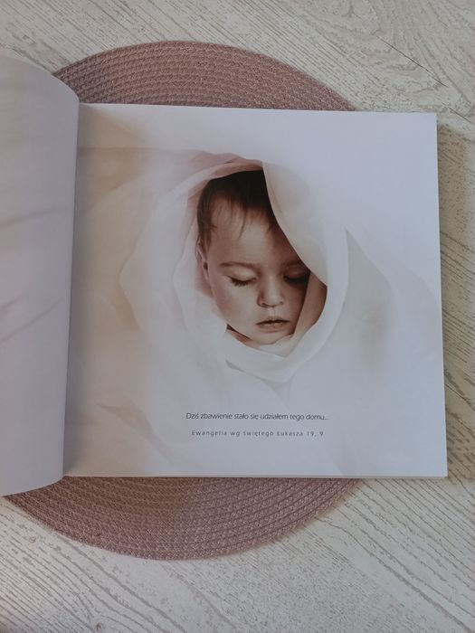 Pamiątka chrztu świętego Jestem Dzieckiem Bożym NOWA fotoksiążka z pły
