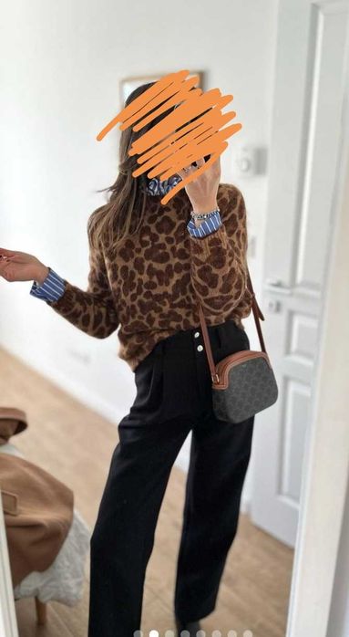 Sweter stradivarius panterka r 38