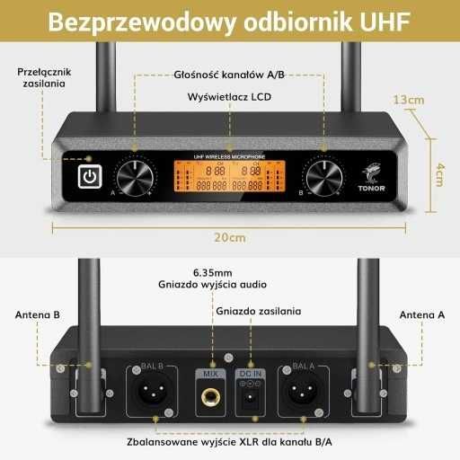 System mikrofonów bezprzewodowych TONOR  R488