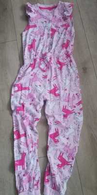 Kombinezon, piżama dziewczeca, bawełna rozmiar 134 /140