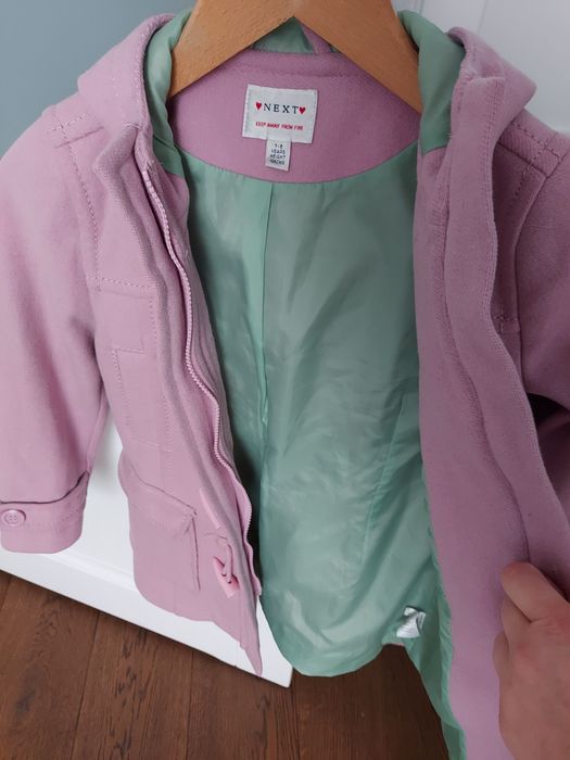 Ciepły płaszczyk Next roz 128cm