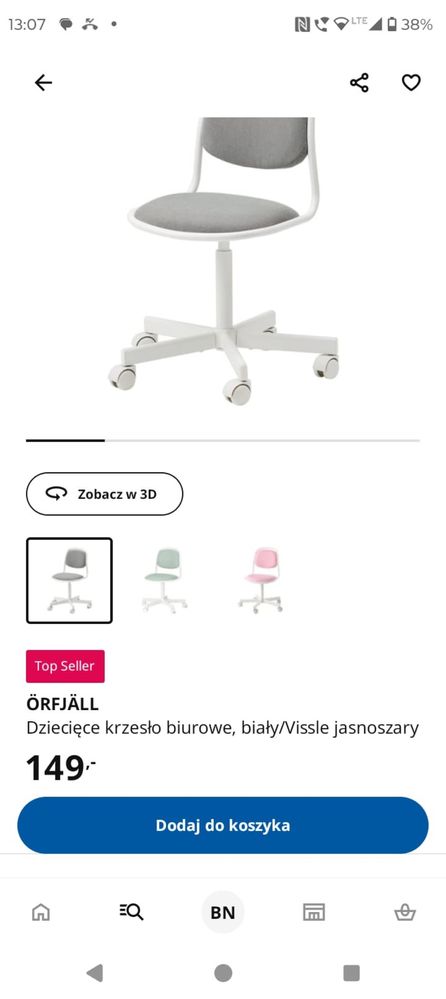 Biurko IKEA REGULOWANE dziecięce przechylne PIPLARKA