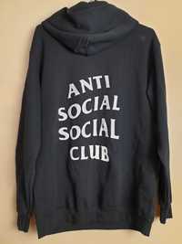 bluza czarna anti social social club oversize 164 S