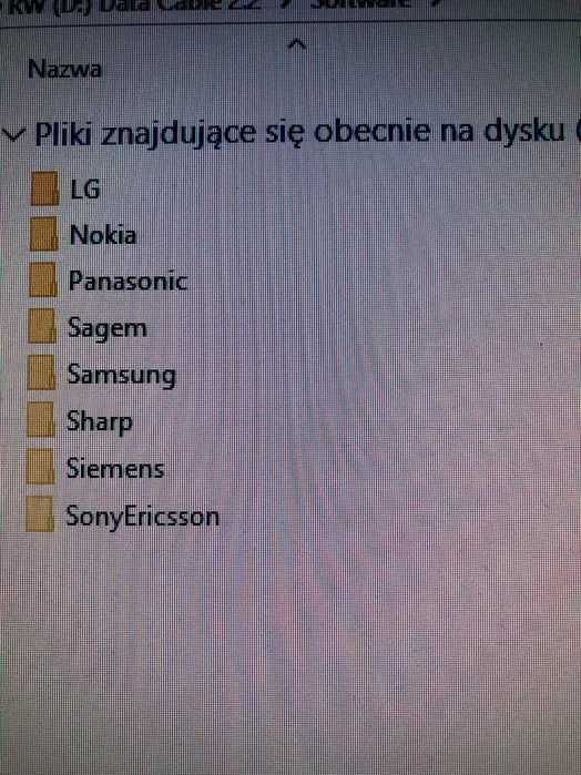Kabel interfejs serwisowy do telefonów