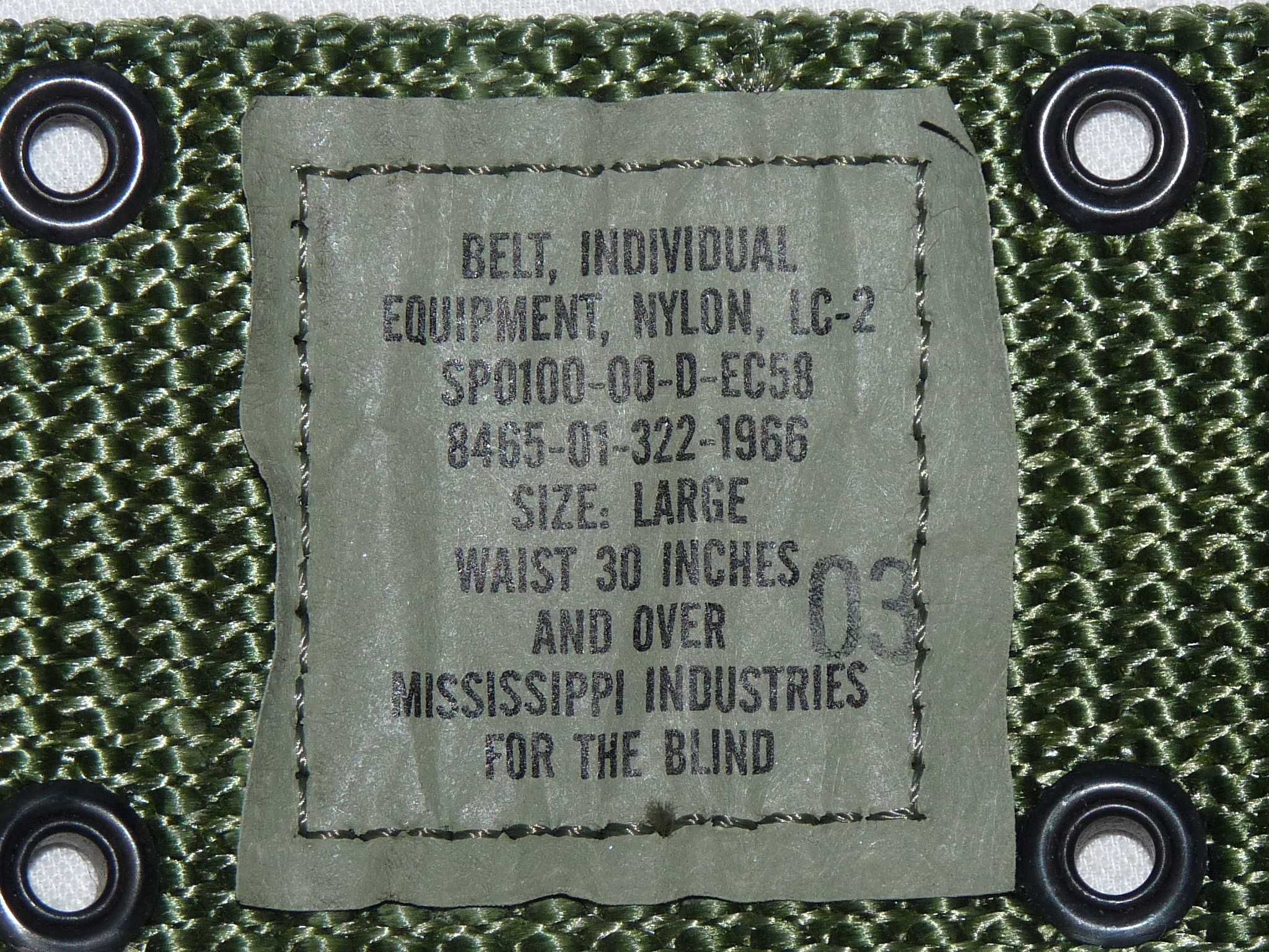 pas ALICE LC-2 LC-3 klamra FASTEX oryginał US ARMY Large USMC USA 2001