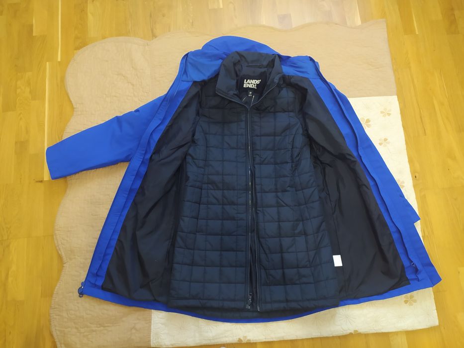 Жіноча подовжена куртка 3 в 1 Lands End. , XS
