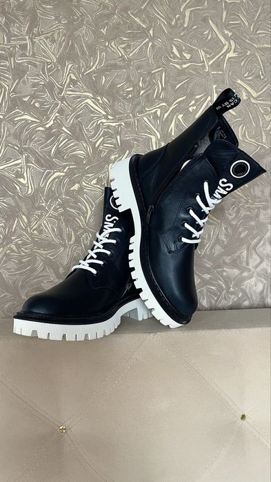 Продам зимние кожаные ботинки