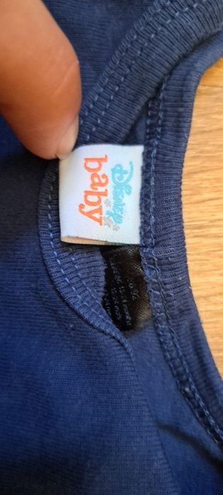 Body z długim rękawem, bawełniane, 86, lupilu, myszka miki, paski, mis