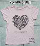 T-shirt dziewczęcy yd serduszko.