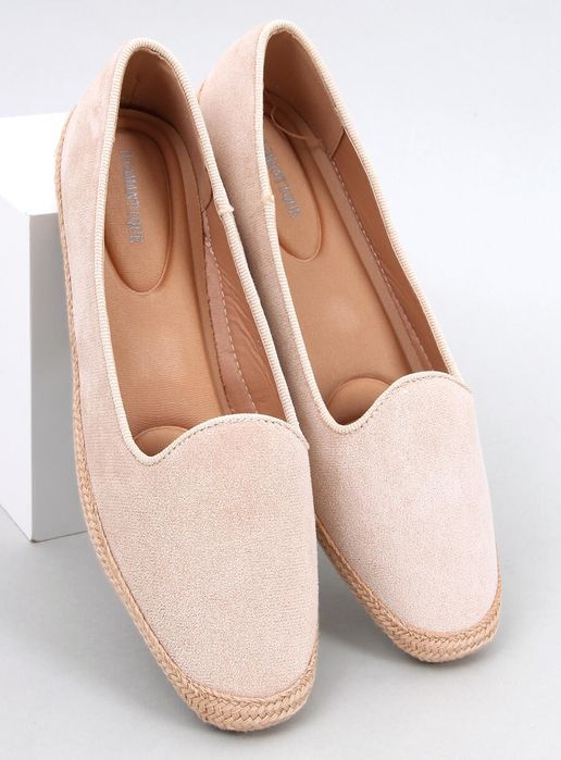 Baleriny Espadryle Damskie Ballot Beige