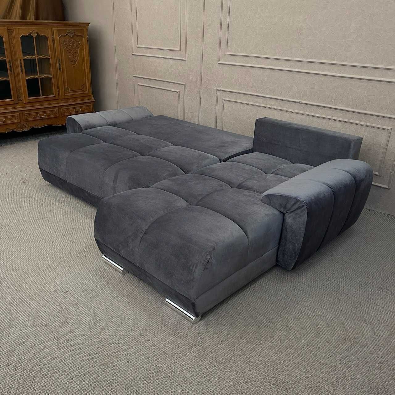 SALE Новий кутовий розкладний диван в тканині