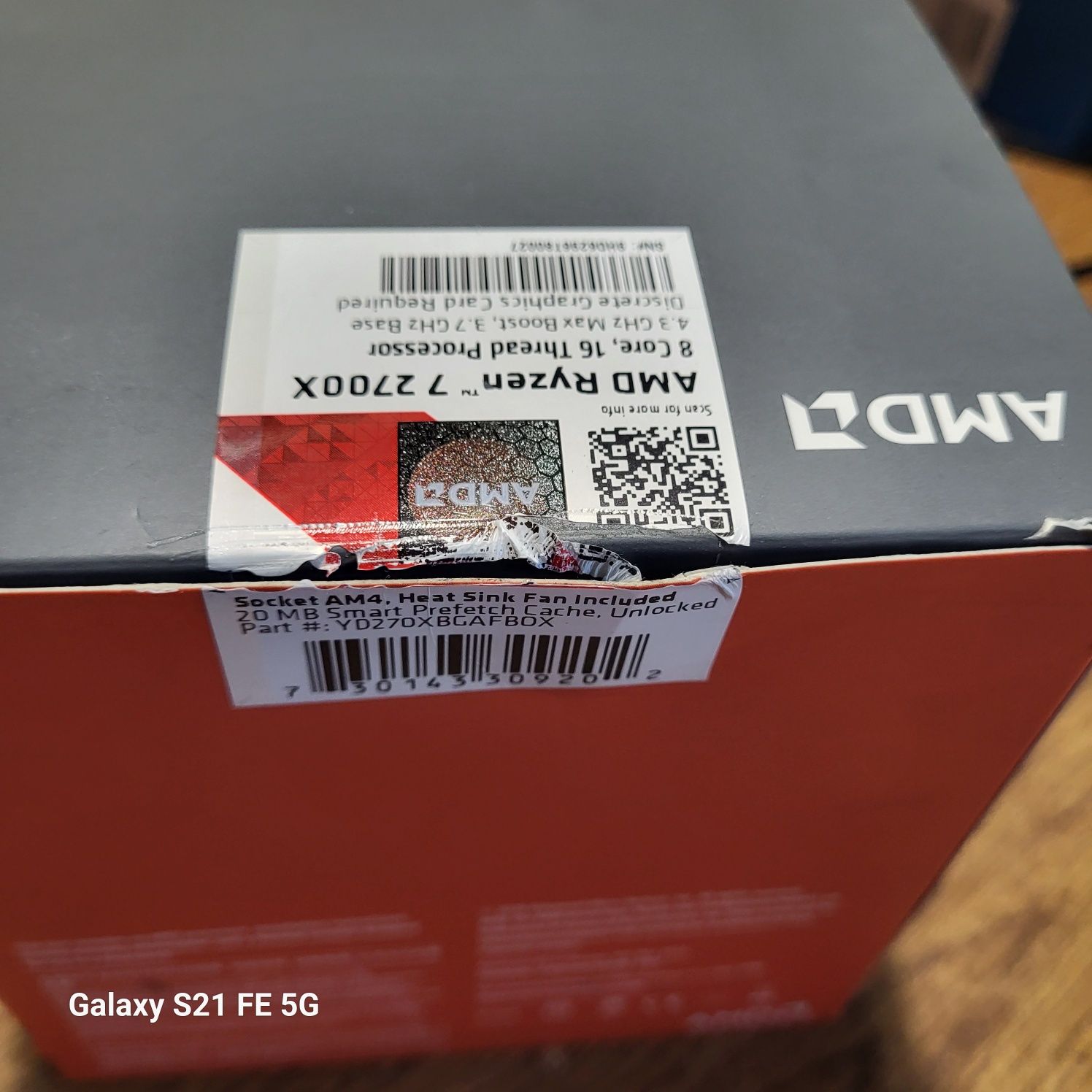 AMD Ryzen 7 ,2700X процесор