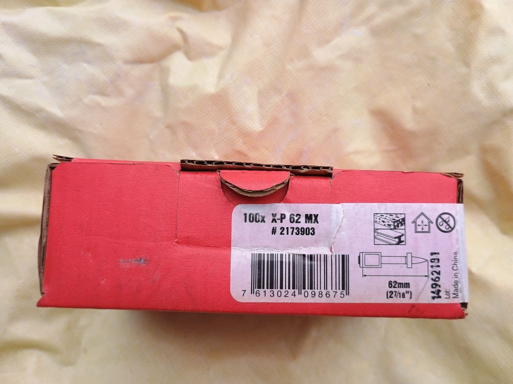 Gwoździe Hilti 100 x X-P 62 MX