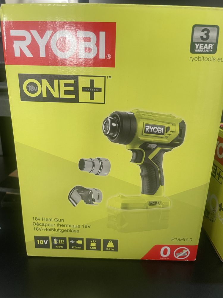 RYOBI opalarka akumulatorowa 18V z akumulatorem 5Ah i ładowarką igła