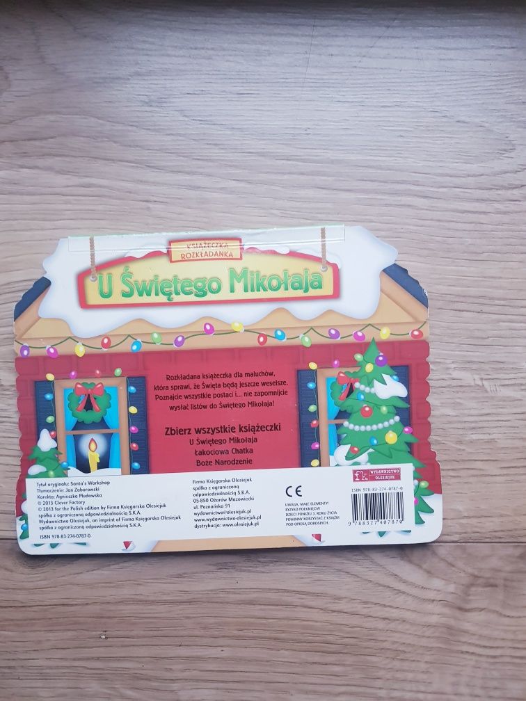Książka dla dzieci U Świętego Mikołaja