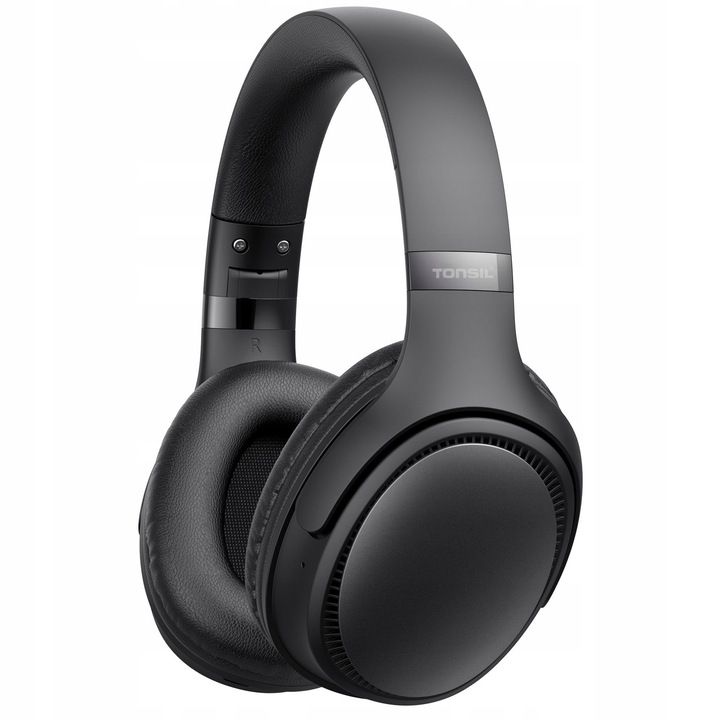 Słuchawki Tonsil R35bt Czarne Bezprzewodowe Nauszne Bluetooth 5.3
