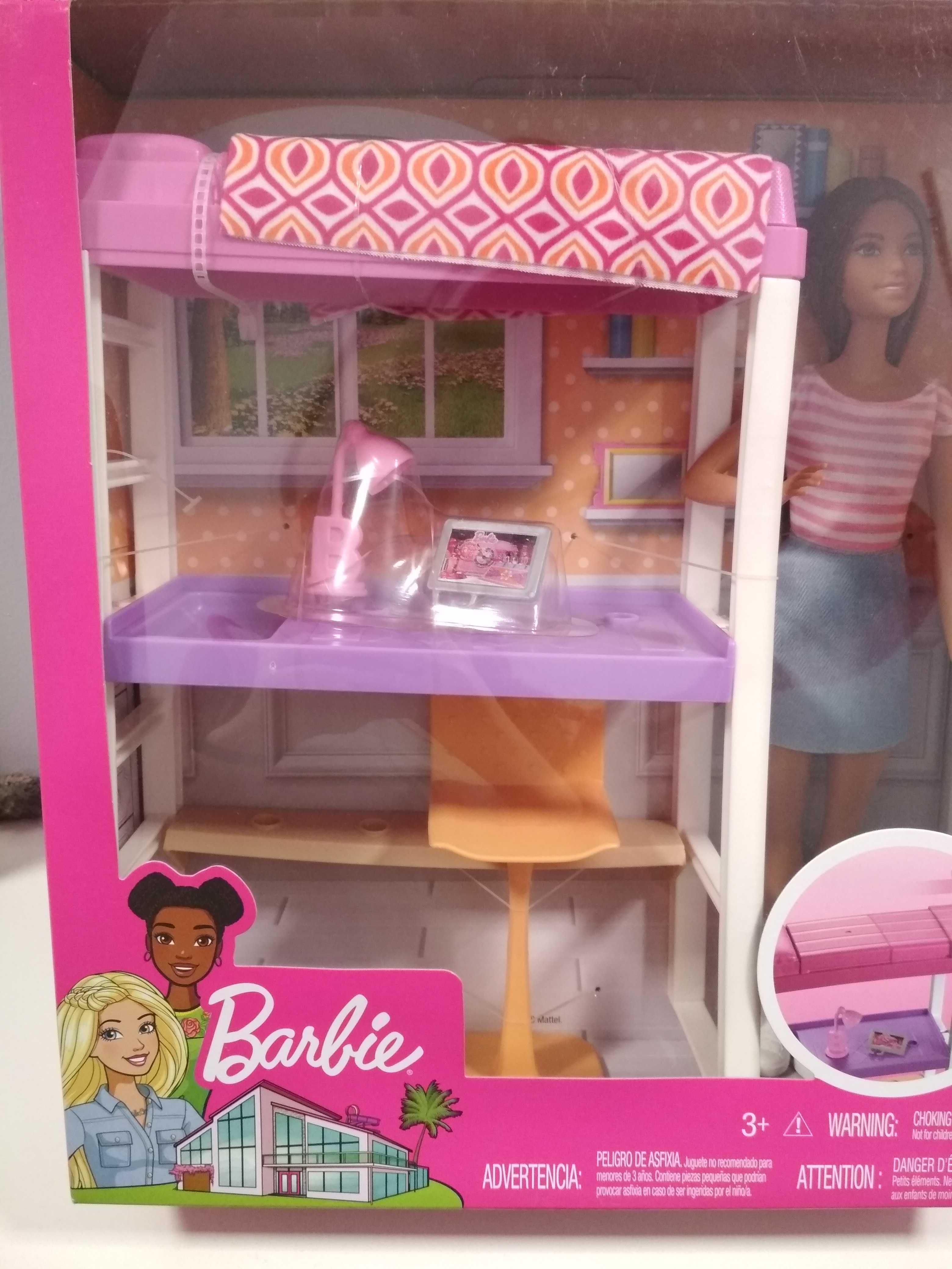 BARBIE lalka zestaw sypialnia