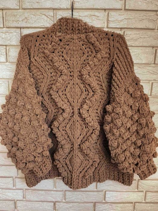 Плюшевий кардиган ручної роботи