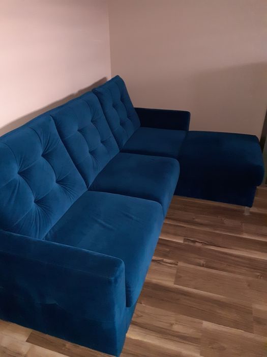Kanapa narożnik rozkładany z funkcją spania jak nowy